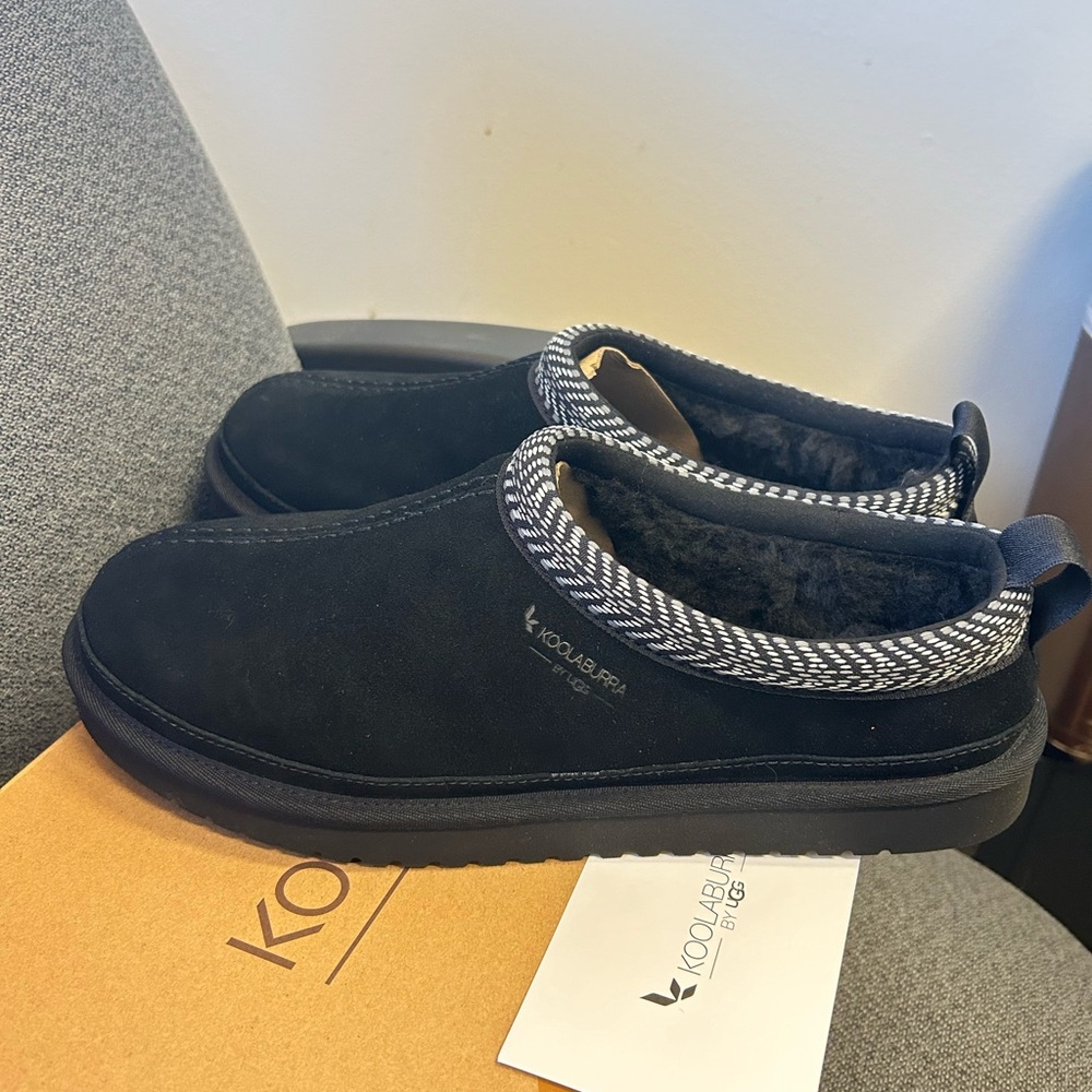 Men’s Koolaburra Ugg Slippers- Black- Size 10